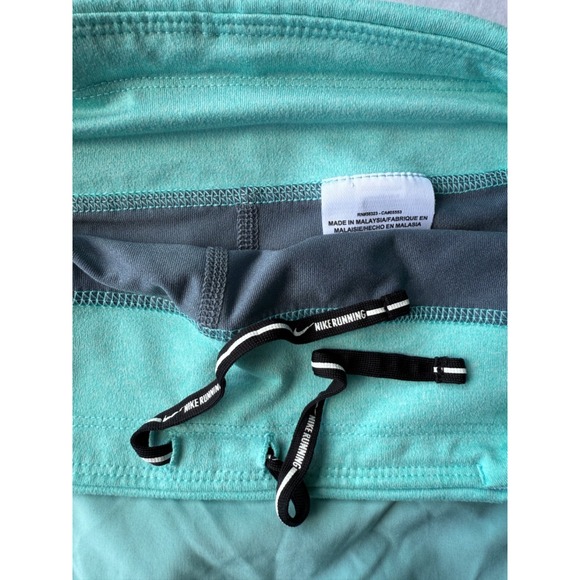 Nike Dri Fit Skirt Women Medium Aqua Mint Skort Built In Shorts Adjustable Gym - Picture 15 of 16